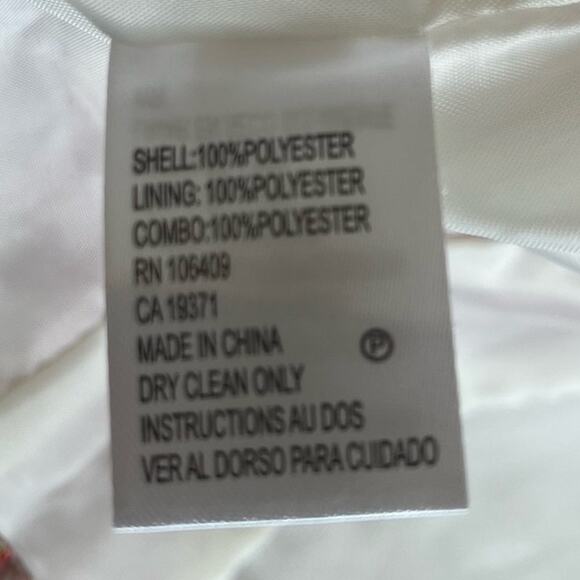 Tahari Arthur S. Levine Jacket Women's Size 2 Pink Multi Boucle Ribbon Fringed - Picture 11 of 11